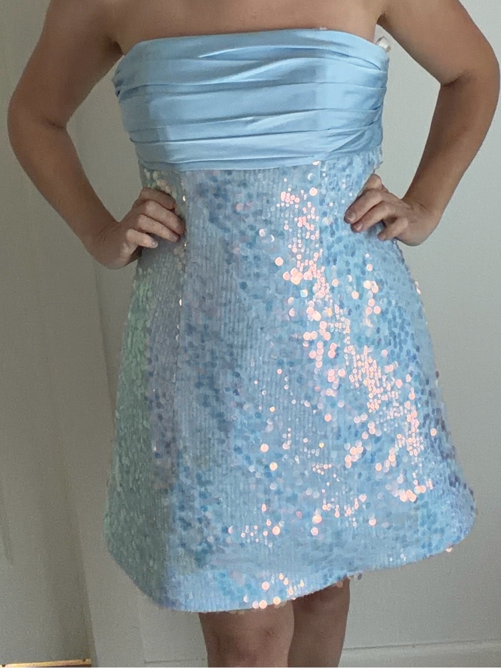 Jovani Light Blue Formal Dress Top